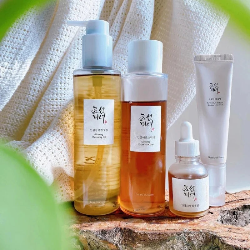 Beauty of Joseon Mild Facial Cleanser, Toner, Essence, Hydrating Skincare, SPF50+ Anti-UV Rice Probiotics Sunscreen