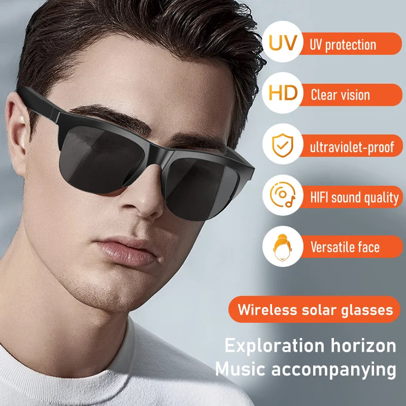 Lunettes audio Bluetooth Koipsse F06 noires 🕶️