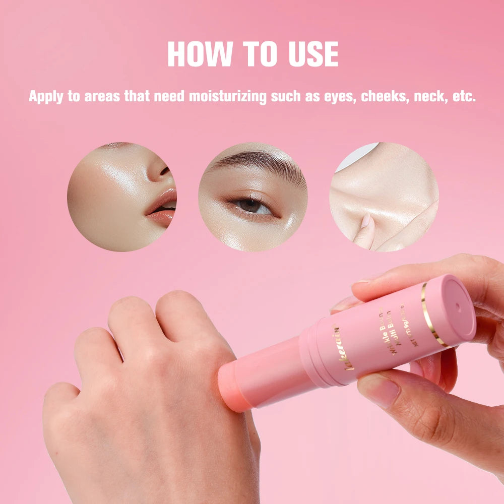 K-Beauty Hydrating Rose Balm Stick 💗 lakerain — Eyes, Cheeks & Neck | Anti-Wrinkle, Makeup Base 9g
