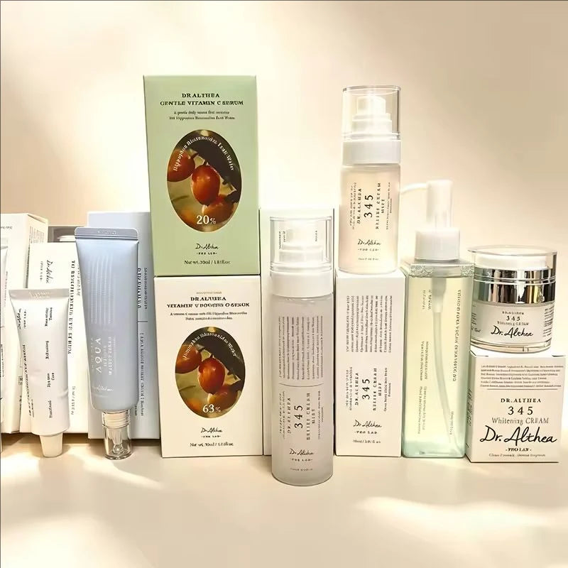 Dr. Althea Korean Original Skin Care 345 147 Moisturizing Face Cream Repair Hydrating Cream Mild Vitamin C Essence Skincare Set