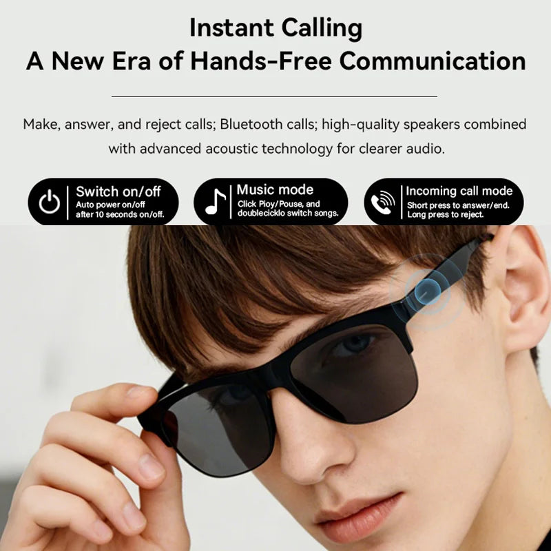 Lunettes audio Lenovo D12 à commandes tactiles 🕶️