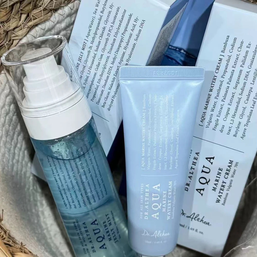 Kit de rutina de cuidado de la piel coreana DrAlthea: limpiador, aceite limpiador, crema facial, bruma, hidratante, calmante, iluminador, reparador, piel sensible