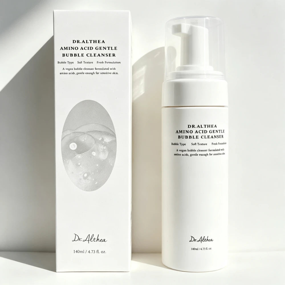Dr. Althea Korean Skincare Amino Acid Gentle Bubble Cleanser Foam Face Wash, Vegan, Low pH, Deep Pore Cleansing, Fresh, for Sensitive Skin