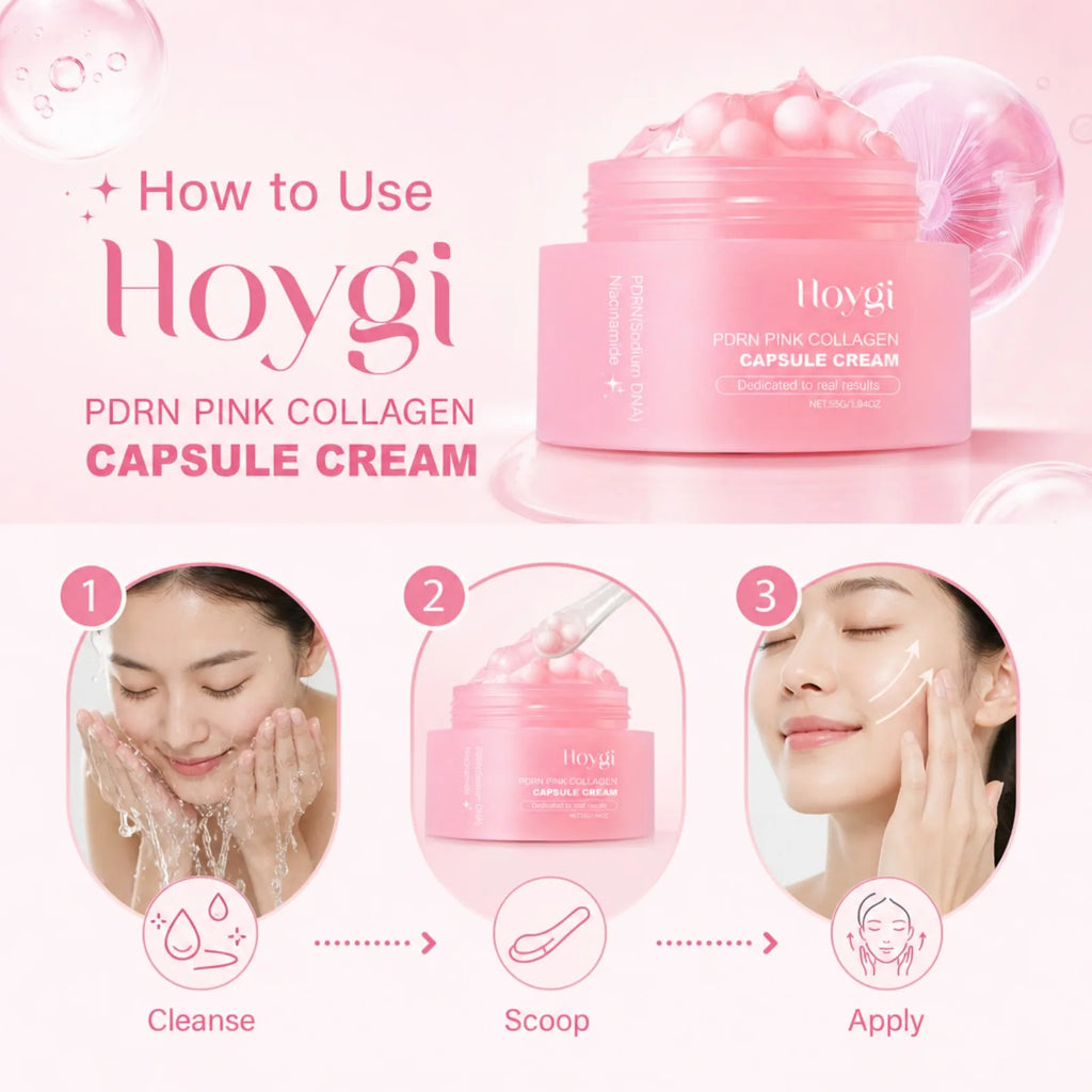Eelhoe Rose PDRN Collagen Cream Capsules 🌸 — Anti-Wrinkle, Firming & Brightening Complexion 55g