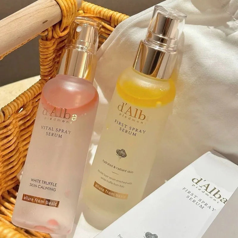 DAlba Korea 100ml Tónico en suero de trufa blanca, spray fijador facial hidratante y luminoso, esencia en bruma nutritiva para el cuidado de la piel