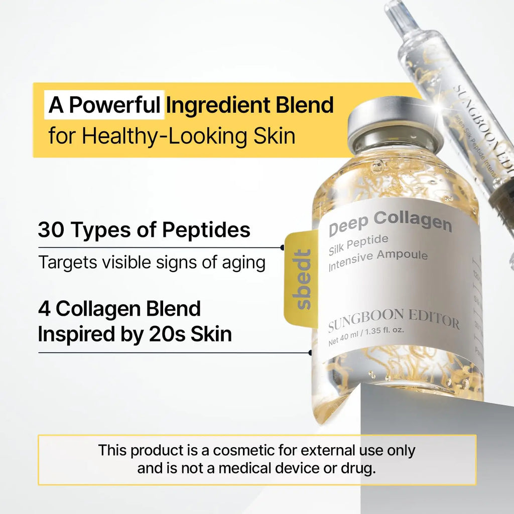 Korean Sbect Skin Care Set Deep Collagen PDRN Ampoule Copper Peptides Vitamin Serum Hydrating Moisturizing Fine Lines Skin Care