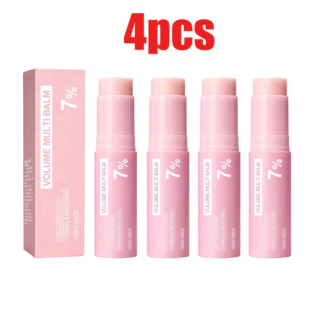 بلسم ستيك الكولاجين المعزز للحجم بنمط الجمال الكوري (K-Beauty) 🌸 — للوجه والشفاه والعينين، ترطيب مكثف | 10 جم إلى 60 جم | معتمد من CPNP