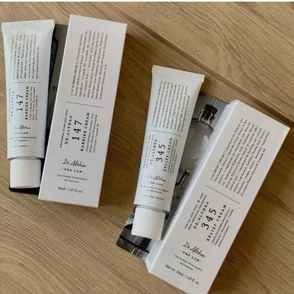 Dr. Althea 147 Barrier Cream 345 Relief Cream Original Korean Facial Collagen Moisturizer Centella Asiatica Hyaluronic Acid Cream