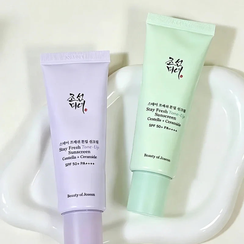 Hot Sales Beauty of Joseon Gotu Kola Protector solar hidratante y abrillantador, crema de aislamiento natural, cuidado facial suave de la piel