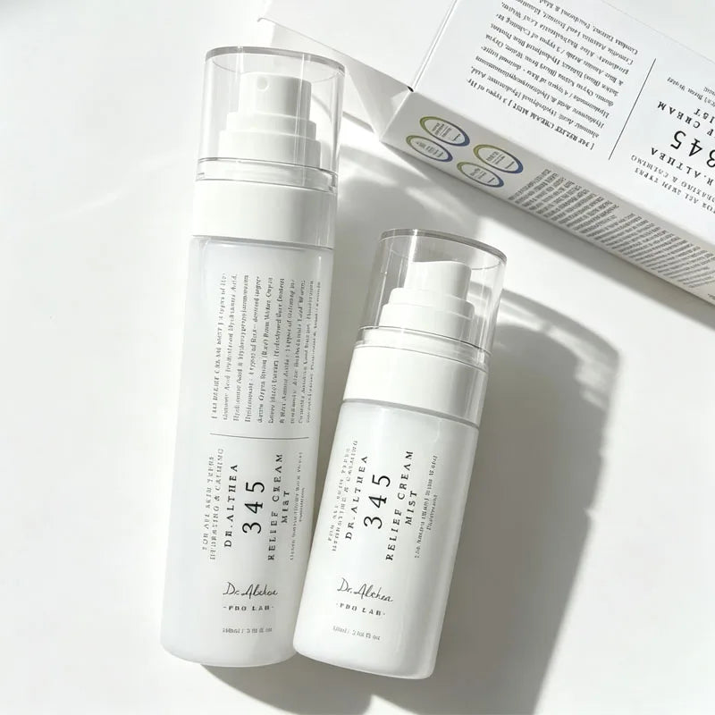 Dr.Althea 147 & 345 Relief Cream, 345 Cream Spray 60ml & 100ml, Aqua Marine Jelly Mist, Marine Watery Cream, productos coreanos para el cuidado de la piel.
