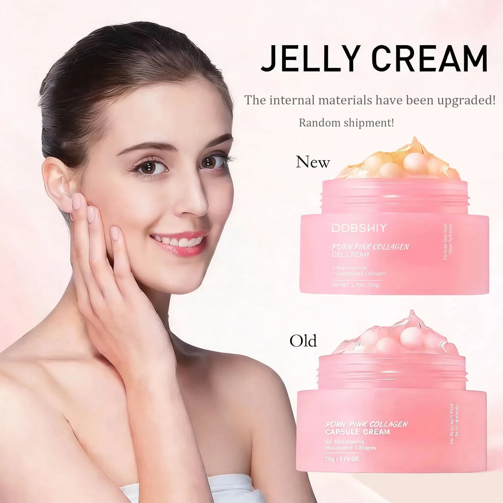 Crema en Cápsulas de Colágeno Rosa PDRN y Niacinamida LUXURYTO 🌸 — Tono Uniforme, Hidratación Ligera y Luminosidad