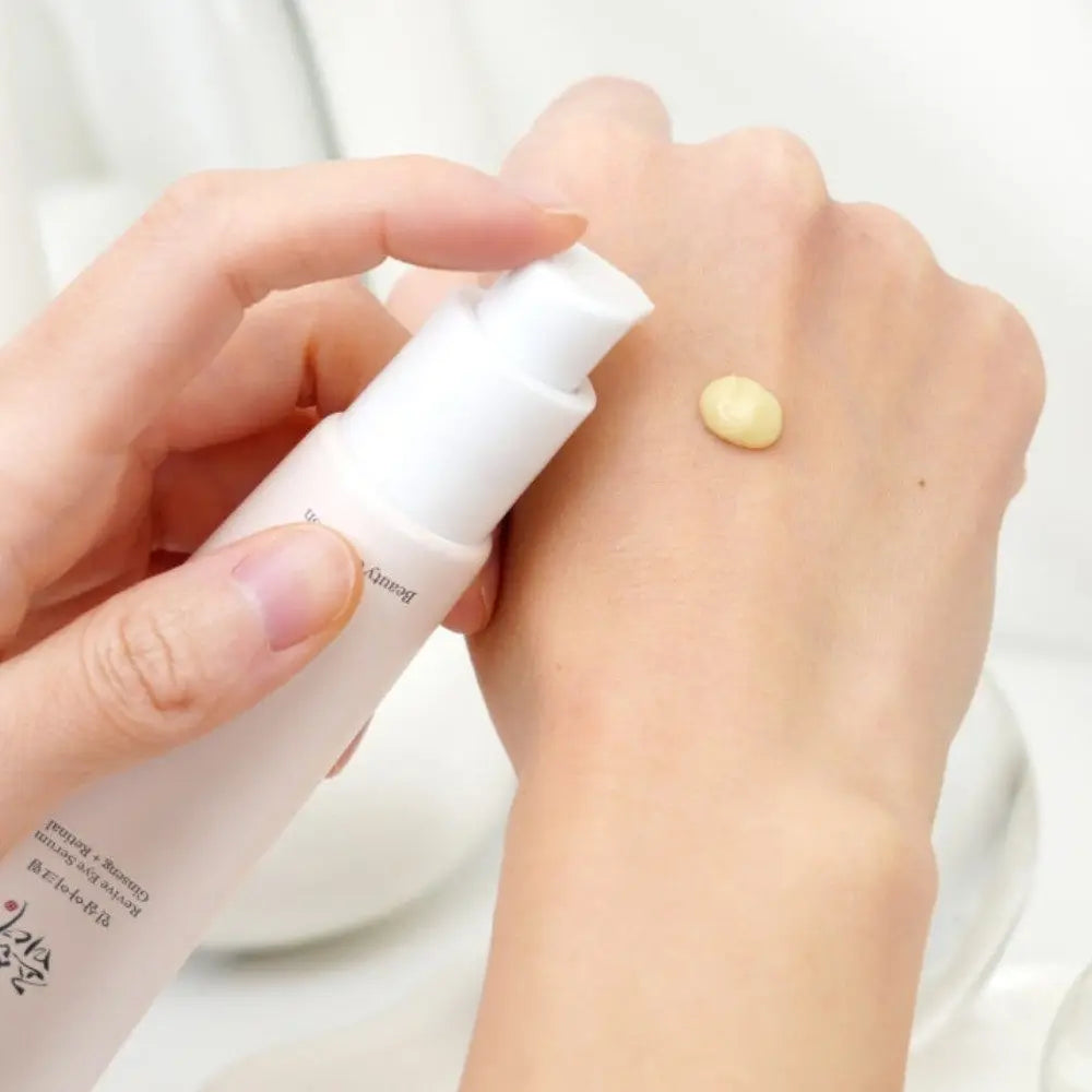 Beauty of Joseon Crema reafirmante e hidratante para el contorno de ojos, serum reparador en barra para mujeres, tratamiento antiedad para líneas de expresión, FPS 50+
