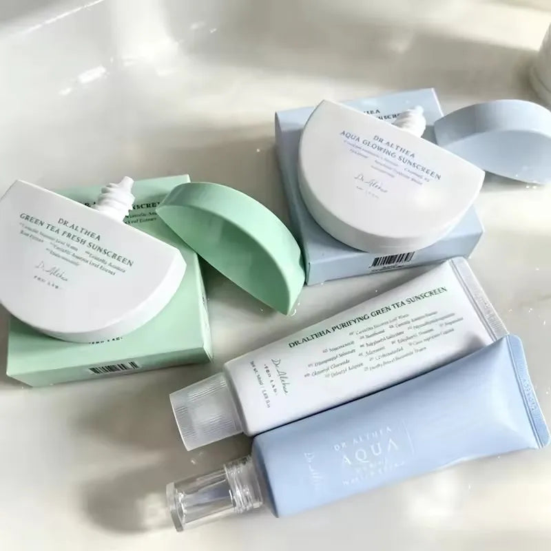 Dr.Althea 🍃 Fresh Green Tea Sunscreen, Mists & Moisturizing Care — Lightweight & Non-Greasy K-Beauty Formulas