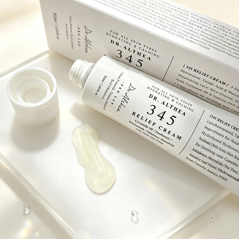 🌸 Dr. Althea 345 Cream, Spray Hydratant & Solaire Thé Vert — Apaisant, Longue Tenue & Nourrissant | K-Beauty