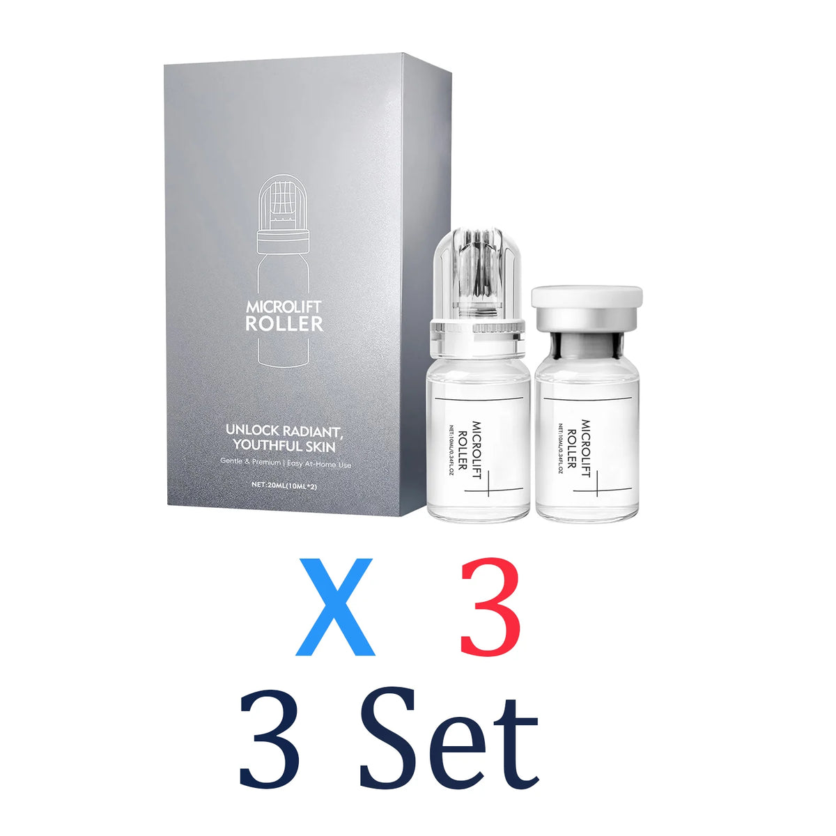 Sérum iluminador con microagujas de 0,25 mm, sérum facial hidratante y reparador, hidratación profunda, fijador y restaurador, suave