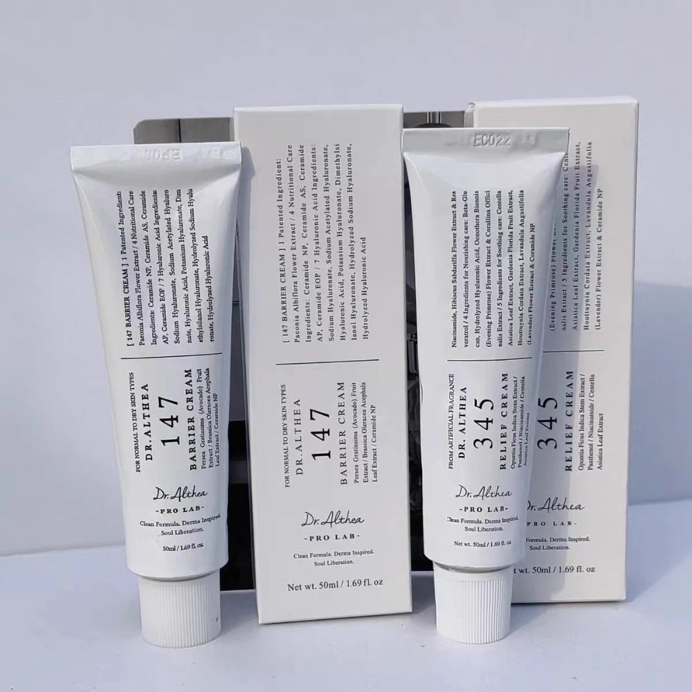 Crema reparadora Dr. Althea 345 Relief Cream 147, crema de barrera, crema hidratante facial, cuidado de la piel coreano, calmante y reparador para piel sensible