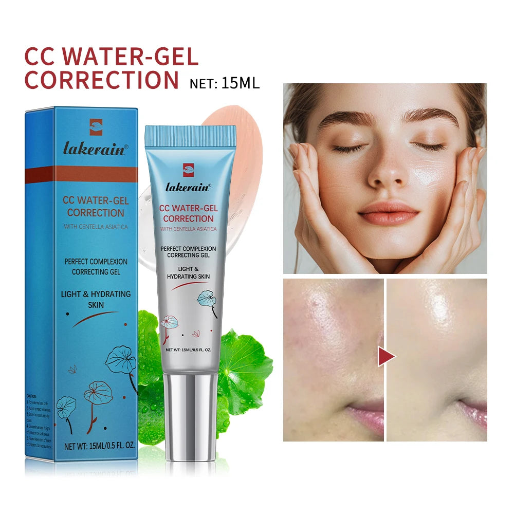 CC Cream Water-Gel K-Beauty lakerain 💧 — Teinte Adaptative, Centella Asiatica & Hydratation | 15ml | 3 Teintes
