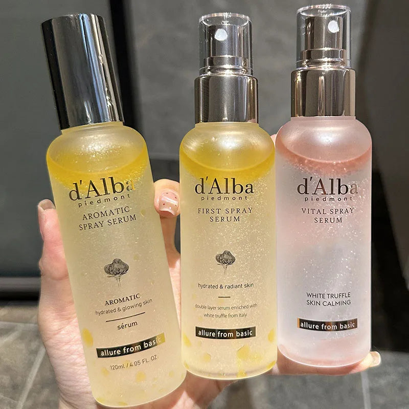 DAlba Korea 100ml Sérum Tónico de Trufa Blanca Spray Fijador Facial Hidratante e Iluminador Esencia en Bruma Nutritiva para el Cuidado de la Piel