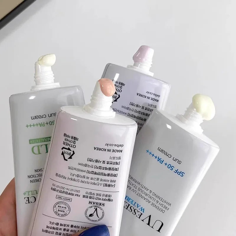 Protector solar D'Alba SPF50+ Korean UV Essence Waterfull Sun Cream, bloqueador solar, crema facial hidratante suave, 50 ml