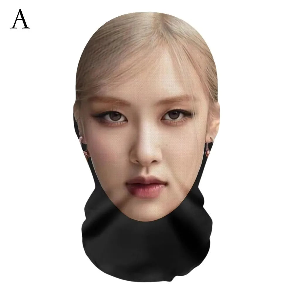 Masque Facial 3D Imprimé Cosplay & Fête 🎊 — Simulation Visage Réaliste, Unisex | Vent & Froid