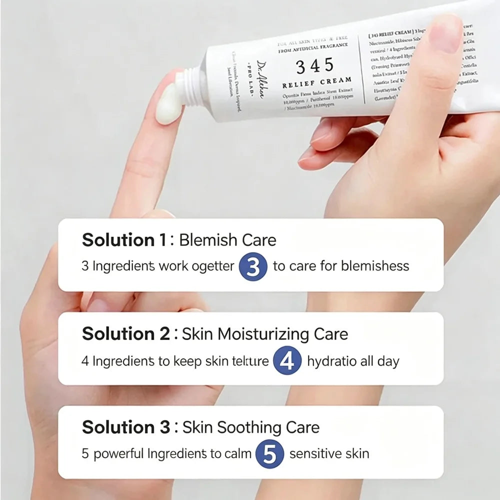Crema reparadora Dr. Althea 345 Relief Cream 147, crema de barrera, crema hidratante facial, cuidado de la piel coreano, calmante y reparador para piel sensible