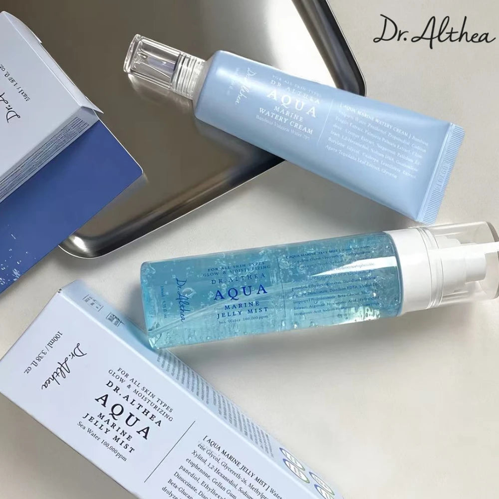 Dr. Althea Aqua Marine Watery Cream 50ml Jelly Mist 100ml Crema facial coreana hidratante para piel seca y sensible K-Beauty
