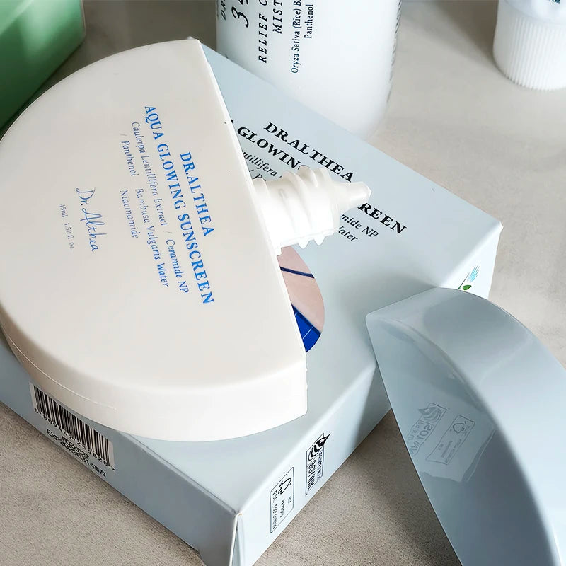 Dr. Althea Brand Latest Style Sunscreen, Green Tea Aqua & 345 147 Face Cream, Moisturizing Vitamin C Essence, Skin Care Products