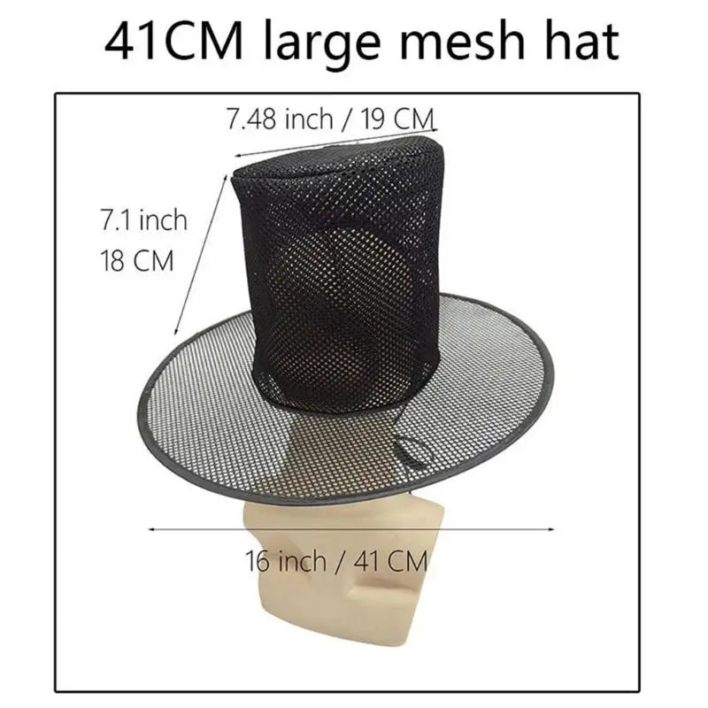 🖤 Chapeau Joseon Haut-de-Forme Mesh Noir