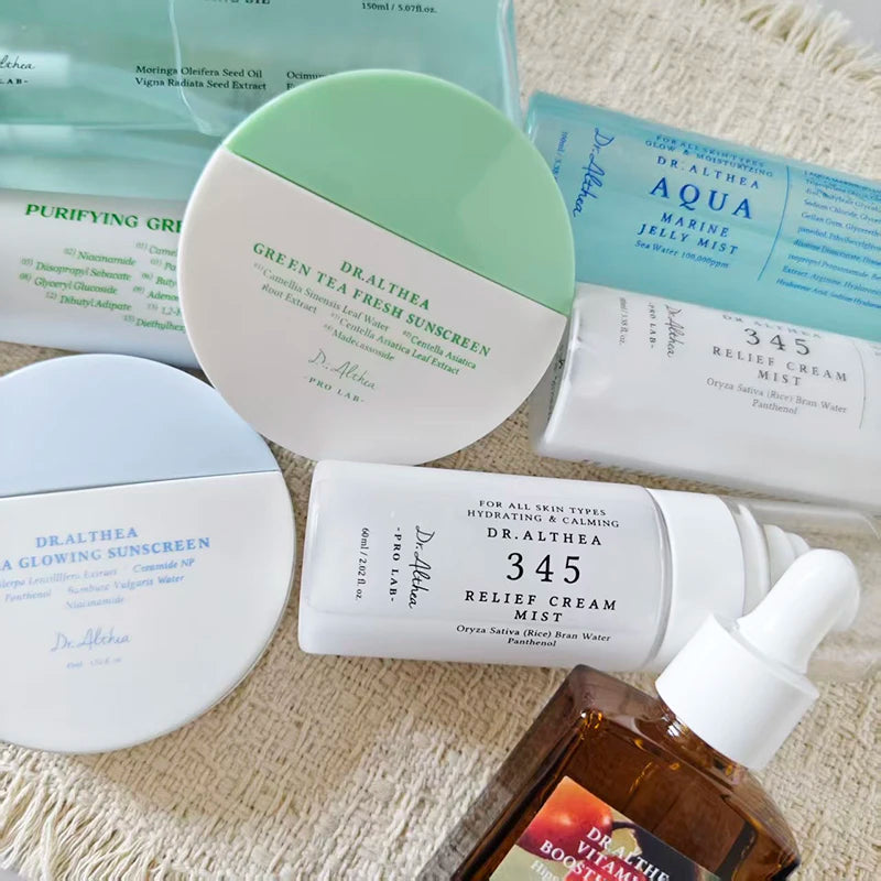 Dr. Althea 345 Relief Moisturizing Spray Green Tea Fresh Sunscreen Long-Lasting Nourishing Face Korean Skincare Product