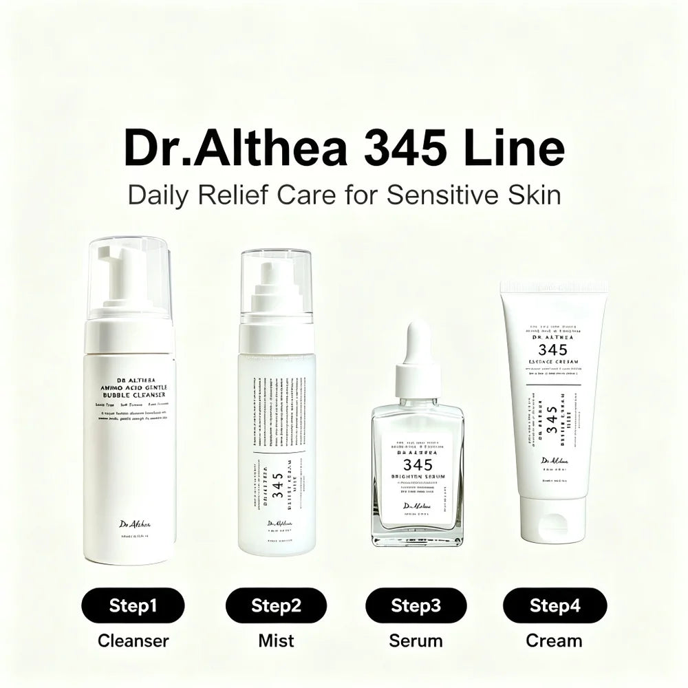 Dr. Althea Korean Skincare Amino Acid Gentle Bubble Cleanser Foam Face Wash, Vegan, Low pH, Deep Pore Cleansing, Fresh, for Sensitive Skin