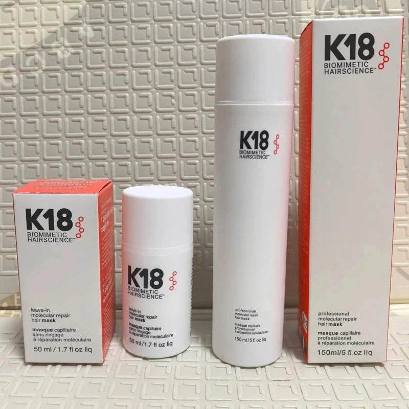 NEW K18 50ML Leave-In Molecular Repair Hair Mask Deep Conditioning Keratin Treatment Softens Hair Healthy Smoothing Hair Care