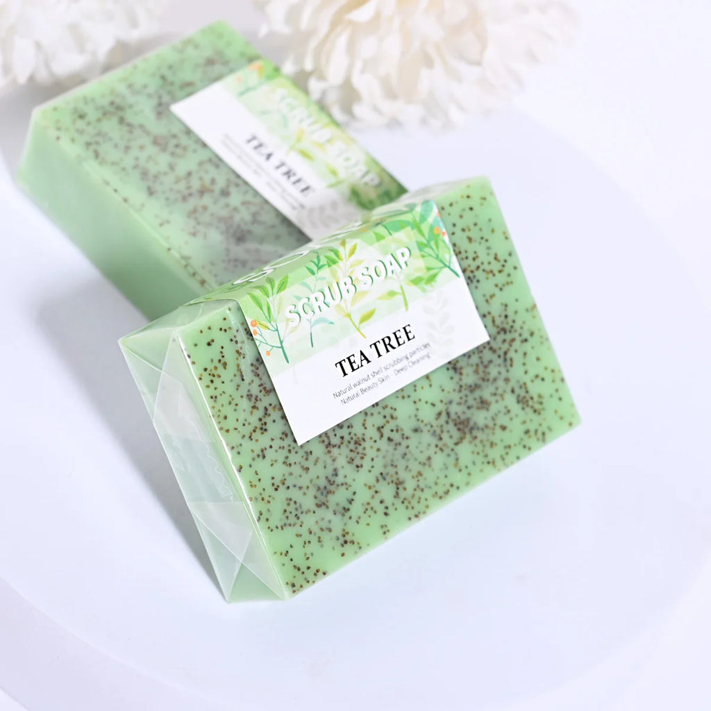 M+100G Best-Selling Exfoliating and Anti-Acne Natural Handmade Whitening Tea Tree Oil Bubble Soap