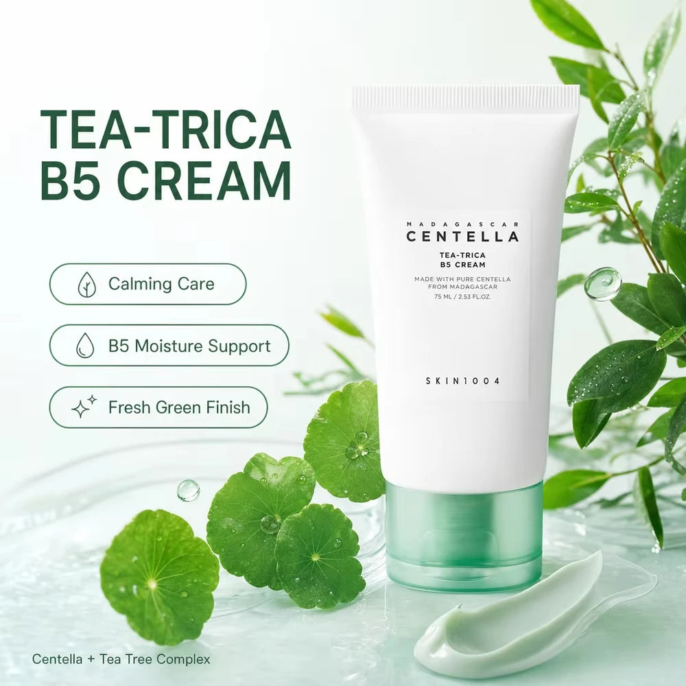 Serie de cremas de cuidado facial coreano con centella asiática, hidratante y calmante, iluminadora del tono de la piel, gel con ácido hialurónico y minimizador de poros