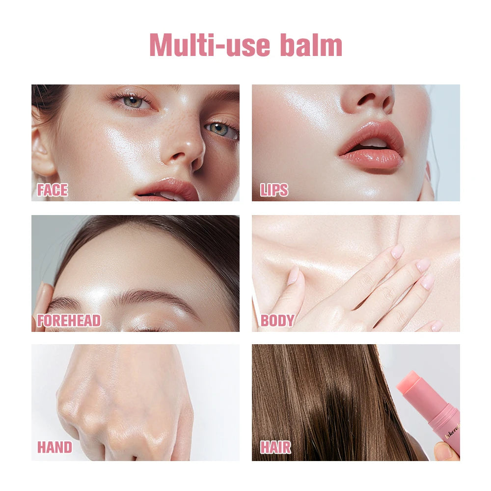 K-Beauty Hydrating Rose Balm Stick 💗 lakerain — Eyes, Cheeks & Neck | Anti-Wrinkle, Makeup Base 9g
