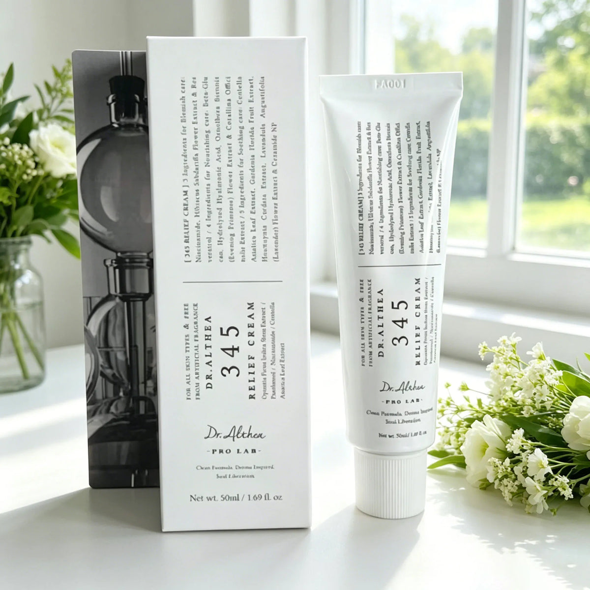 Dr. Althea Korean Original Skin Care 345 147 Moisturizing Face Cream Repair Hydrating Cream Mild Vitamin C Essence Skincare Set