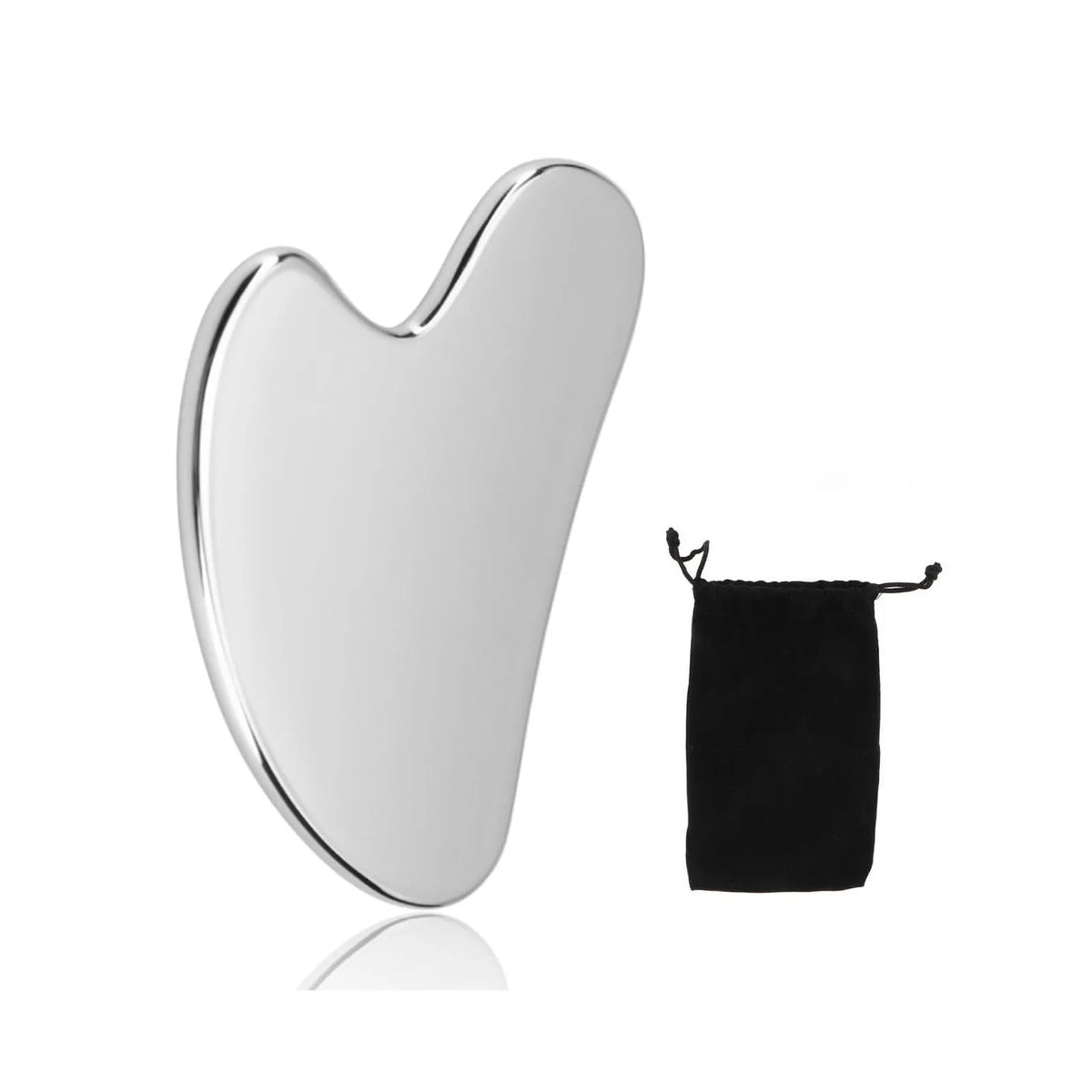 304 Stainless Steel Facial Roller and Metal Gua Sha Set, Face and Body Treatment for Lymphatic Drainage and Facial Tension, Durable