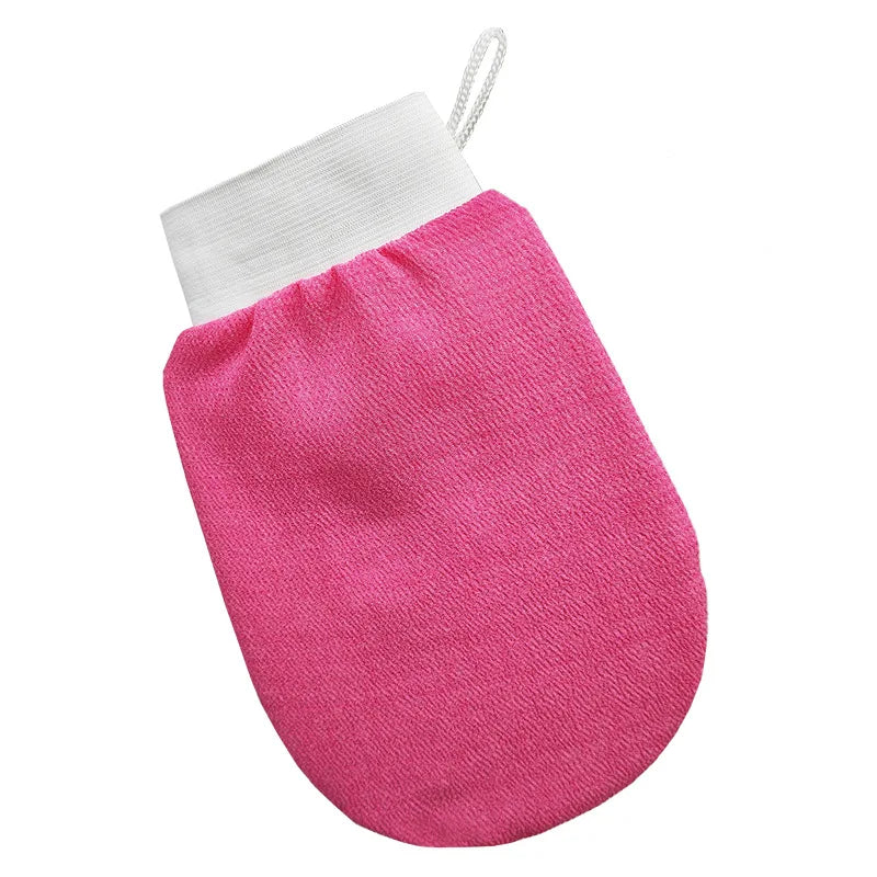 1Pc Scrub Exfoliating Gloves Back Scrubber Dead Skin Facial Massage Gloves Durable Multi-Color Deep Cleansing Towels for Shower