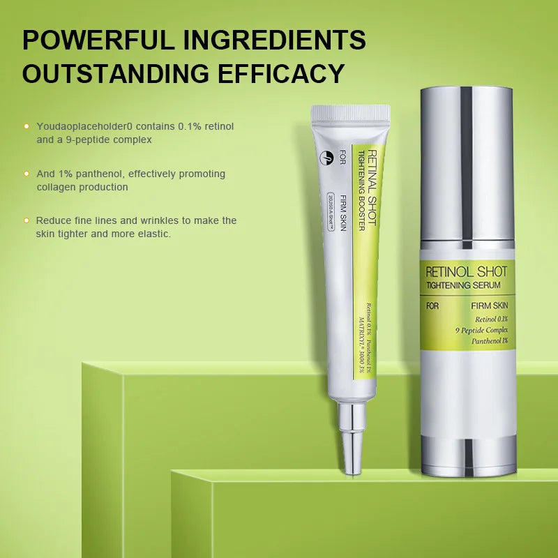 K-Beauty Retinol Shot Serum 💉 — Lifting, Firming & Anti-Wrinkle | Eye Cream & Hydration Booster