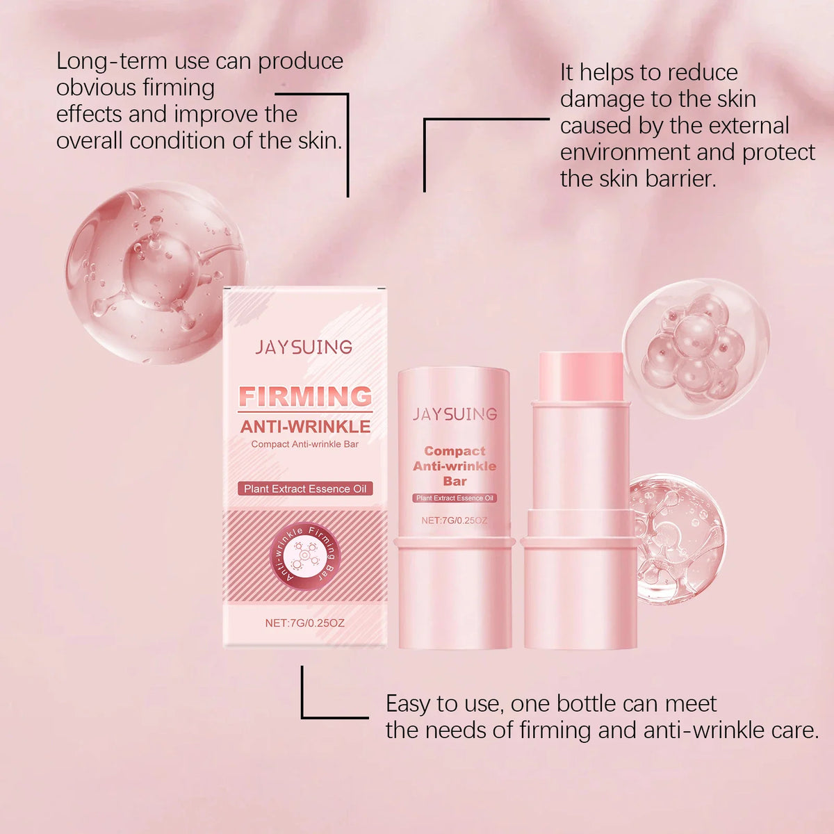 Stick Baume Multi-Usage eelhoe 🌿 — Collagène, Hydratation Profonde, Anti-Rides & Base Maquillage | 7g
