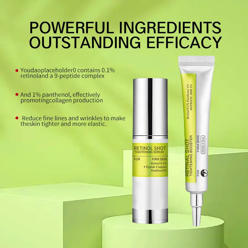 K-Beauty Retinol Shot Serum 💉 — Lifting, Firming & Anti-Wrinkle | Eye Cream & Hydration Booster