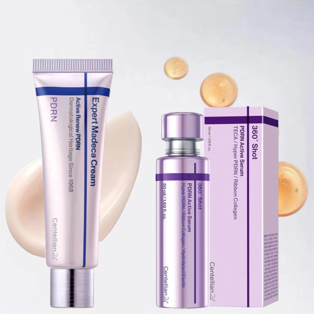 Cuidado de la piel coreano Centellian 24 PDRN Active - Crema Renew Madeca, Suero de colágeno 360° Shot, Hidratante, Antienvejecimiento, Reparación de la barrera cutánea