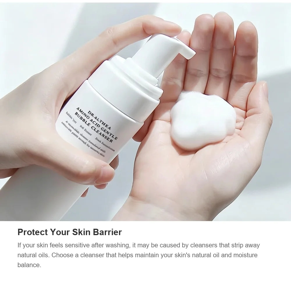 Dr. Althea Korean Skincare Amino Acid Gentle Bubble Cleanser Foam Face Wash, Vegan, Low pH, Deep Pore Cleansing, Fresh, for Sensitive Skin