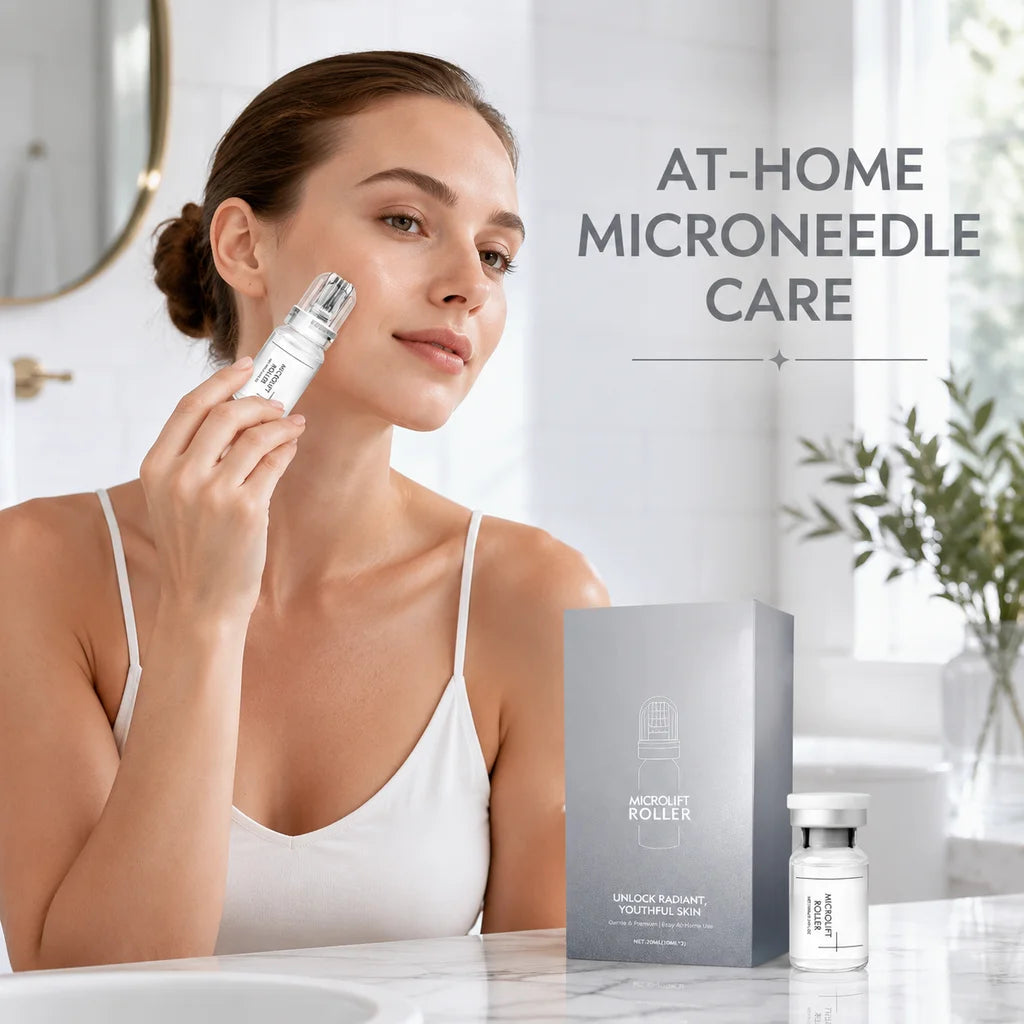 Sérum iluminador con microagujas de 0,25 mm, sérum facial hidratante y reparador, hidratación profunda, fijador y restaurador, suave