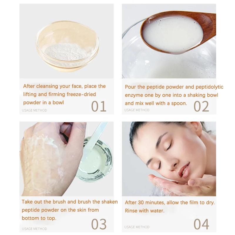 LAN FROST Collagen & Peptide Face Mask ✨ — Lifting, Firming & Anti-Wrinkle | 7 Vials 5g