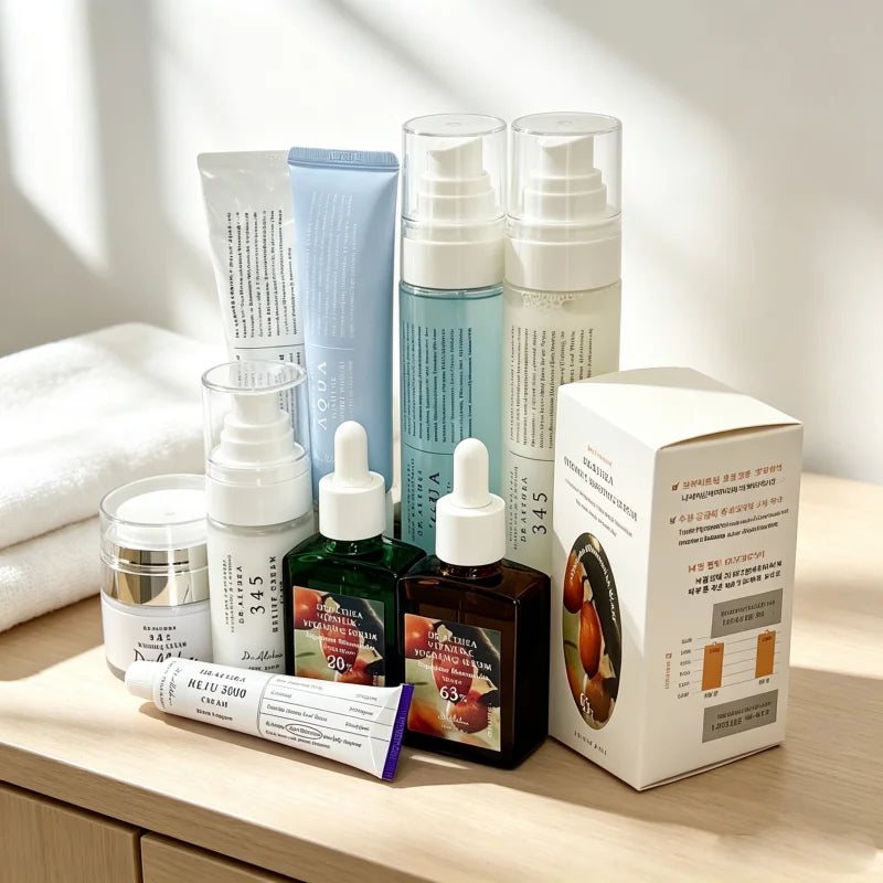 Dr. Althea Erfrischendes, nicht fettendes Feuchtigkeitsspray, beruhigende koreanische PDRN-Gesichtscreme, revitalisierende Vitamin-C-Essenz