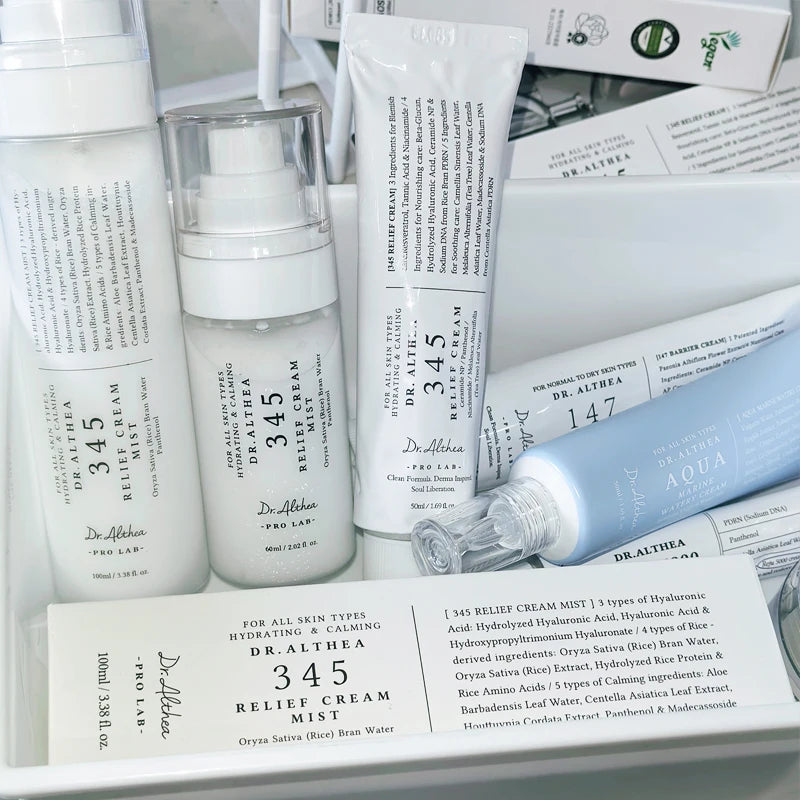 Dr.Althea 🍵 Green Tea Sunscreen, Creams 345 & 147, Vitamin C & PDRN — Protect, Nourish & Brighten