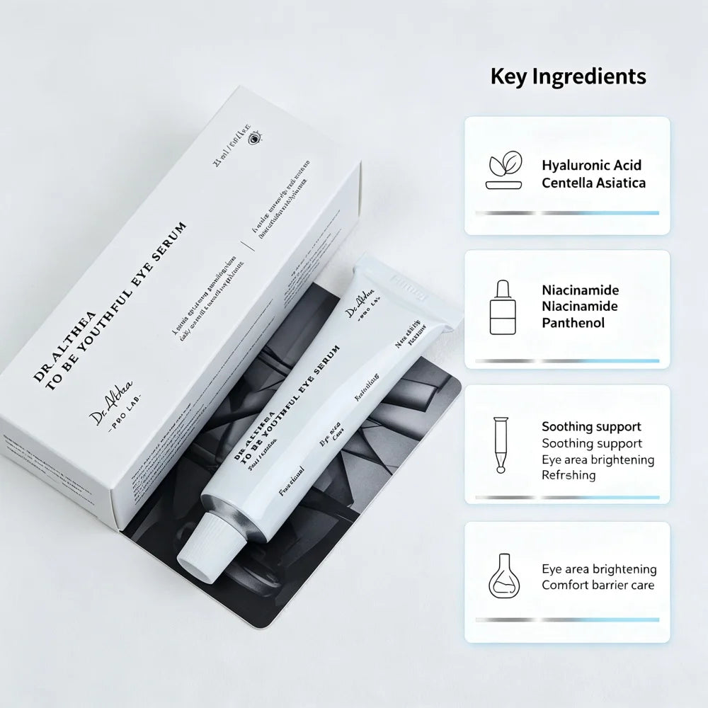 Dr.Althea To Be Youthful Eye Serum Refreshing Eye Serum Smooth Application Non-sticky Cooling Youthful Eye Skin Korean Eye Serum