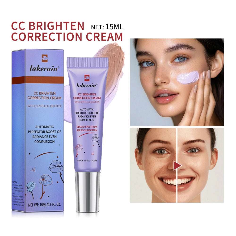 CC Cream Water-Gel K-Beauty lakerain 💧 — Teinte Adaptative, Centella Asiatica & Hydratation | 15ml | 3 Teintes