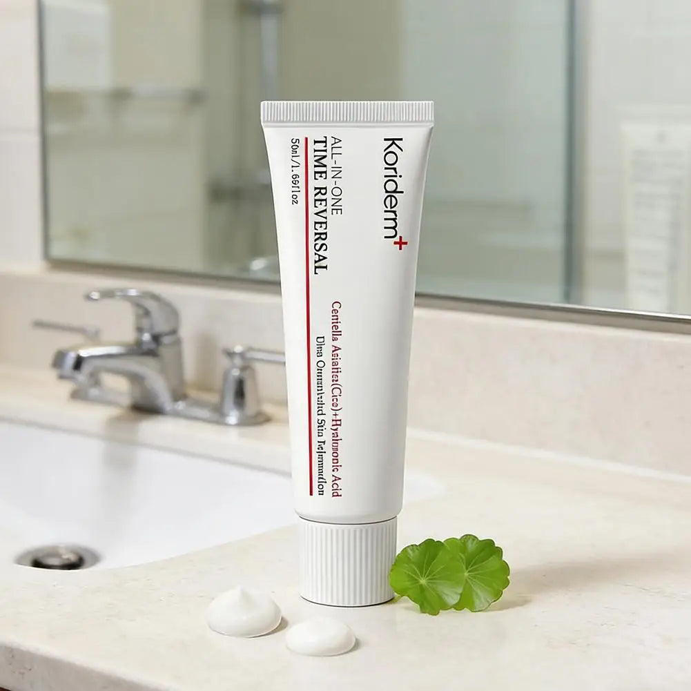 Korean Centella Asiatica Hyaluronic Acid Time Reverse Cream - Fast-Absorbing, Brightening, Ultra Oxidative Stress Repair
