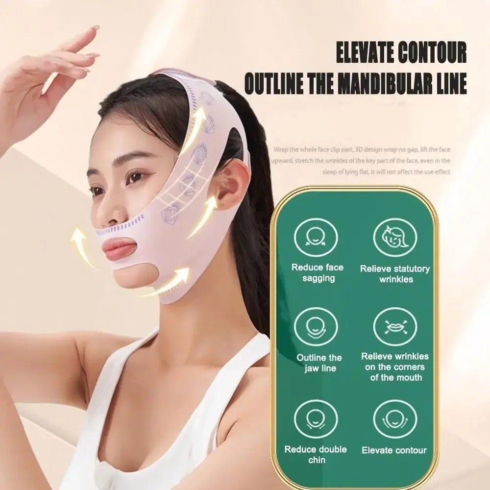1pc Chin and Cheek Slimming Bandage V-Shaper V-Line Lifting Mask, Face Lifting Anti-Wrinkle Strap, Sleeping Mask, Beauty & Health